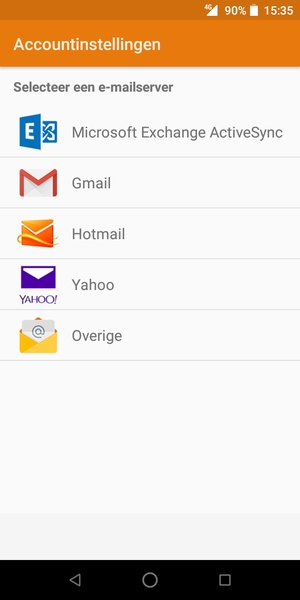 Selecteer Gmail
