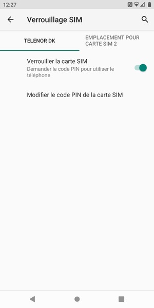 Sélectionnez Digicel puis Modifier le code PIN de la carte SIM