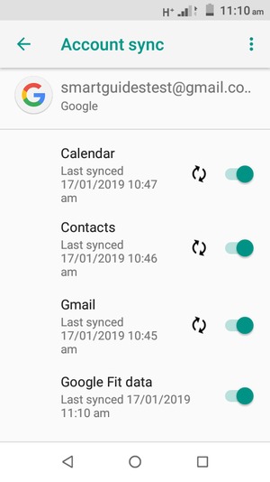 Your contacts from Google will now be synced to your Bmobile