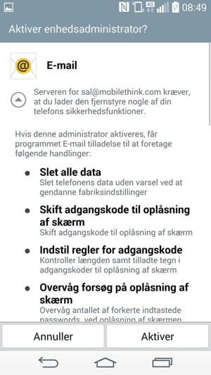 Vælg Aktiver