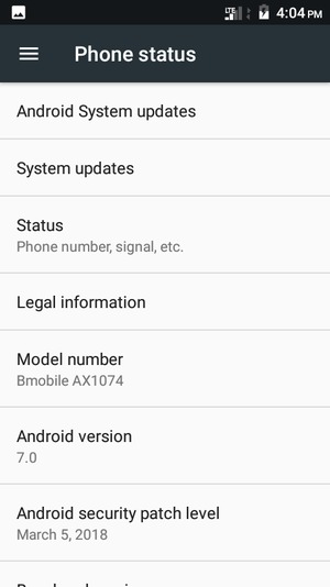 Select Android System updates