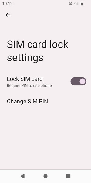 Select Change SIM PIN