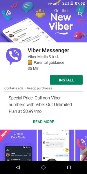 Viber location for Alcatel