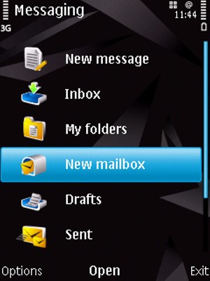 Select New mailbox 