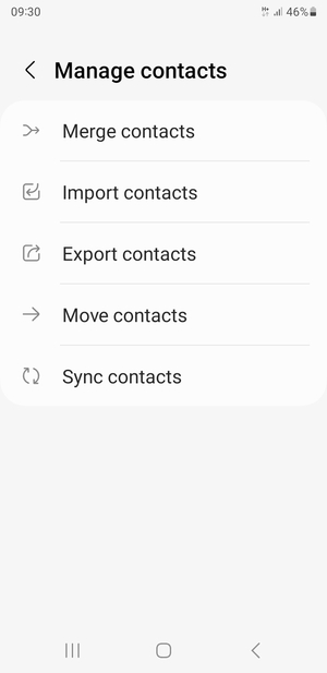 Select Import  contacts