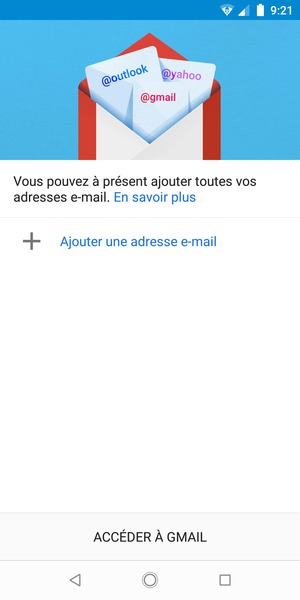 Sélectionnez Ajouter une adresse e-mail