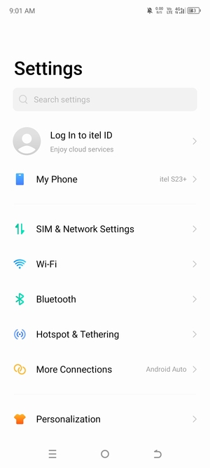 Select SIM & Network Settings