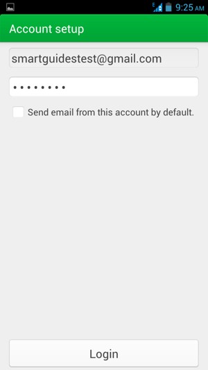 Enter your Gmail or Hotmail address and Password. Select Login
