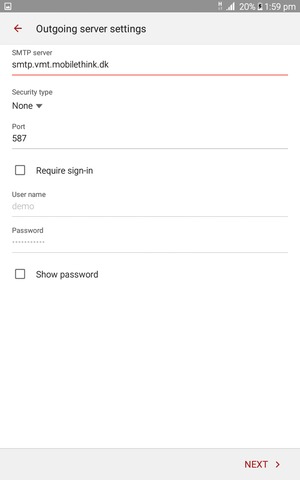 Uncheck the Require sign-in checkbox and select NEXT
