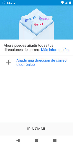 Seleccione Añadir una dirección de correo electrónico