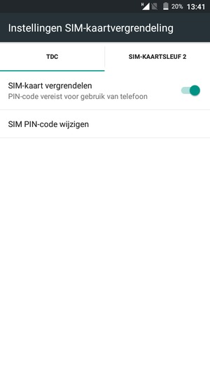 Selecteer Digicel en SIM PIN-code wijzigen