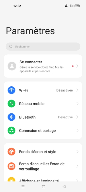 Sélectionnez Wi-Fi