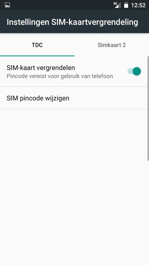 Selecteer Digicel en  SIM pincode wijzigen