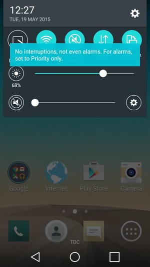Select Do not disturb to change to sound mode again