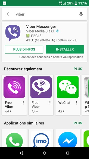 Sélectionnez l'appli