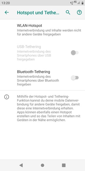 Wählen Sie WLAN-Hotspot