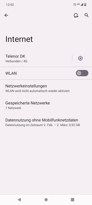 Schalten Sie WLAN ein