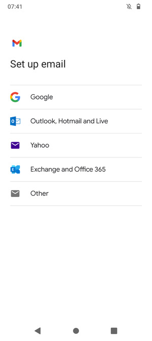 Select Outlook, Hotmail and Live