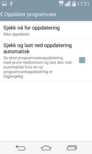 Velg Sjekk nå for oppdatering