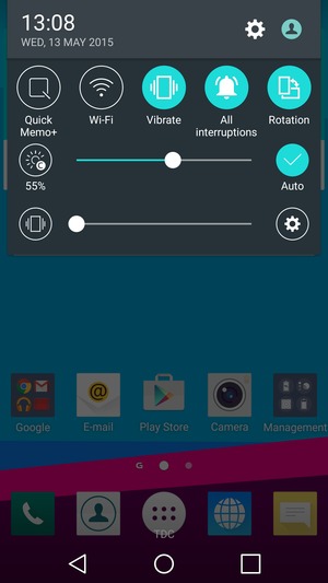 Select Vibrate to change to sound mode again