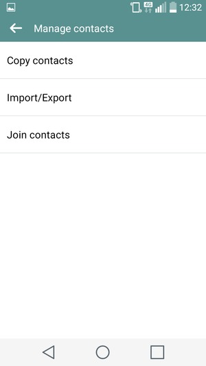 Select Import/Export