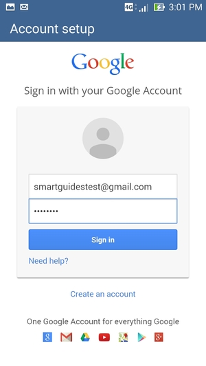 Enter your Gmail or Hotmail address and password. Select Sign in
