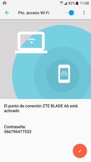 El teléfono ha sido configurado para su uso como módem