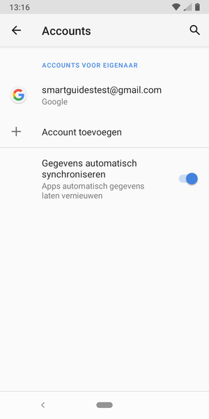 Selecteer uw Google-account