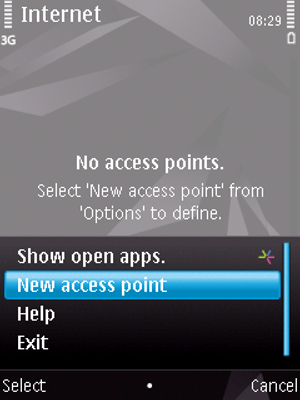 Select New access point