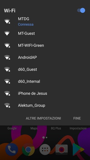 Disattiva Wi-Fi