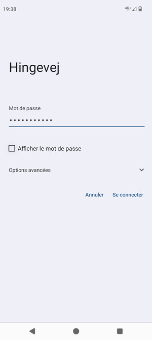 Saisissez le mot de passe du Wi-Fi et sélectionnez Se connecter