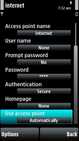 Scroll to Use access point and select Automatically