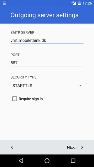 Uncheck the Require sign-in checkbox and select SECURITY TYPE