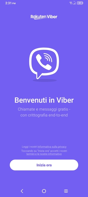 L'app è pronta per l'uso