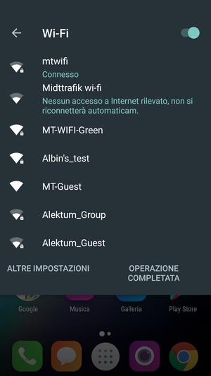 Disattiva Wi-Fi