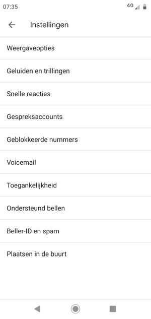 Selecteer Voicemail