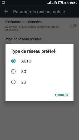 Sélectionnez votre option préférée