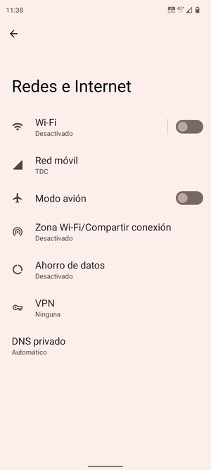 Seleccione Zona Wi-Fi/Compartir conexión