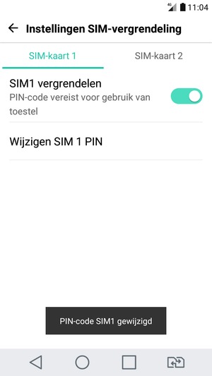 Uw PIN-code SIM is gewijzigd