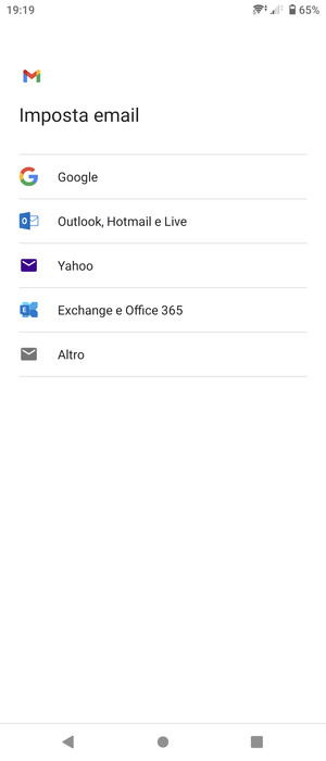 Seleziona Outlook, Hotmail e Live