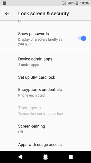 To change the PIN for the SIM card, return to the Lock screen & security menu and scroll to and select Set up SIM card lock