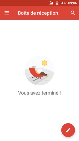 Votre messagerie Gmail est prête à l'emploi