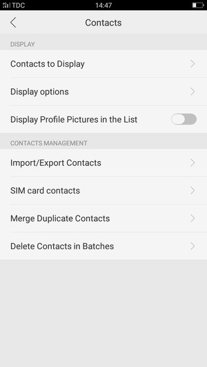 how to import sim contacts to oppo