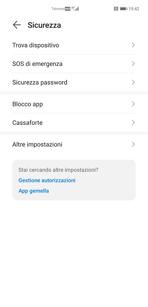 Seleziona Altre impostazioni