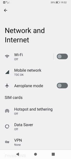 Select Hotspot and tethering