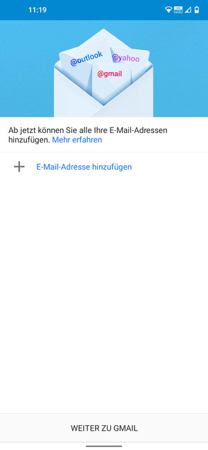 Wählen Sie E-Mail-Adresse hinzufügen