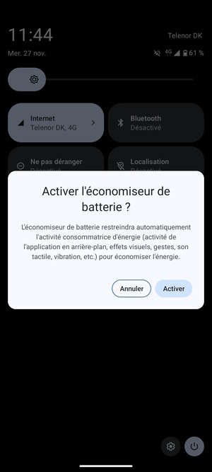 Sélectionnez Activer