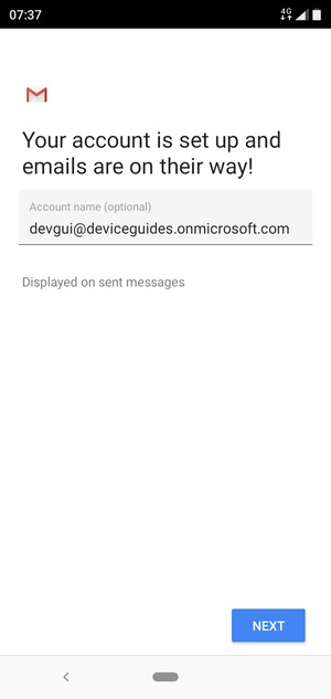 Give your account a name and select NEXT