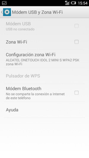 Seleccione Configuración zona Wi-Fi