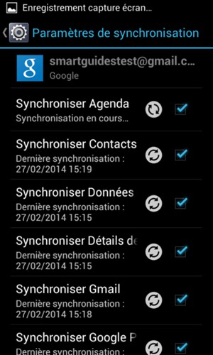 Vos contacts Google vont maintenant être synchronisés avec votre smartphone.